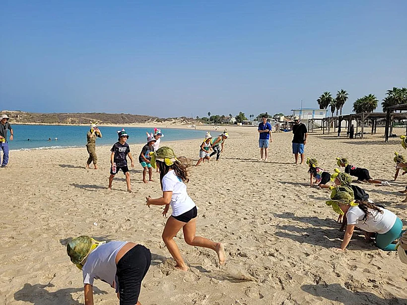 פעילות הפגה לילדים בקיבוץ נחשולים