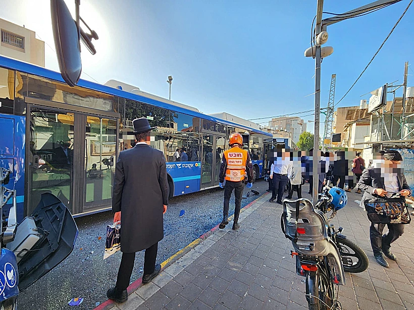 זירת התאונה בבני ברק