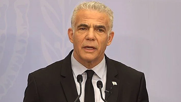 ראש האופוזיציה לפיד בהצהרה