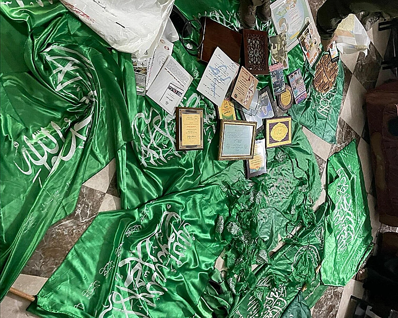 חומרי הסתה של חמאס שהוחרמו בשטחים