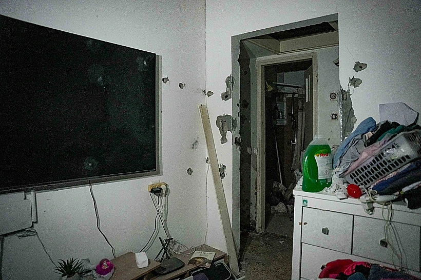 ההרס והחורבן אחרי הטבח בקיבוץ חולית