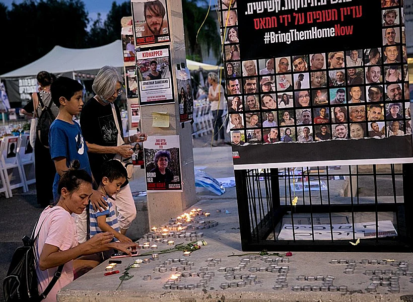 הפגנת משפחות החטופים בת"א