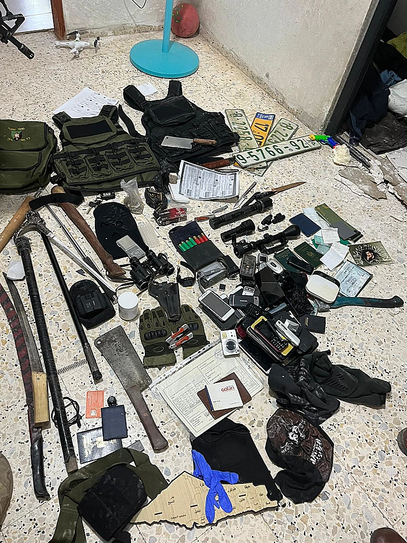 איתור אמצעי לחימה ברחבי יהודה ושומרון