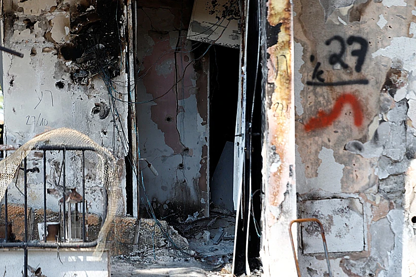 ההרס והחורבן אחרי הטבח בקיבוץ כיסופים