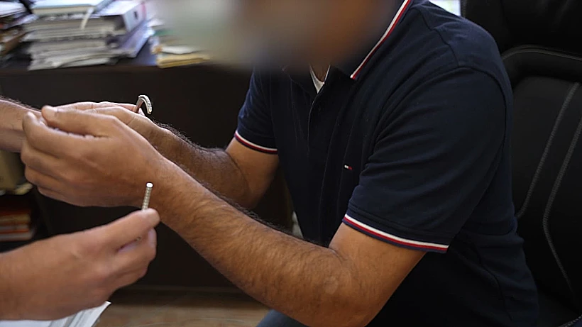 מעצר החשוד בתמיכה בחמאס שפרעם חרבות ברזל