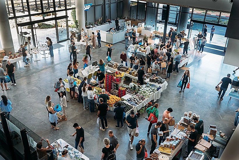 היריד שארגנה חברת SAP בהשתתפות עסקים מהדרום שנפגעו מהמלחמה