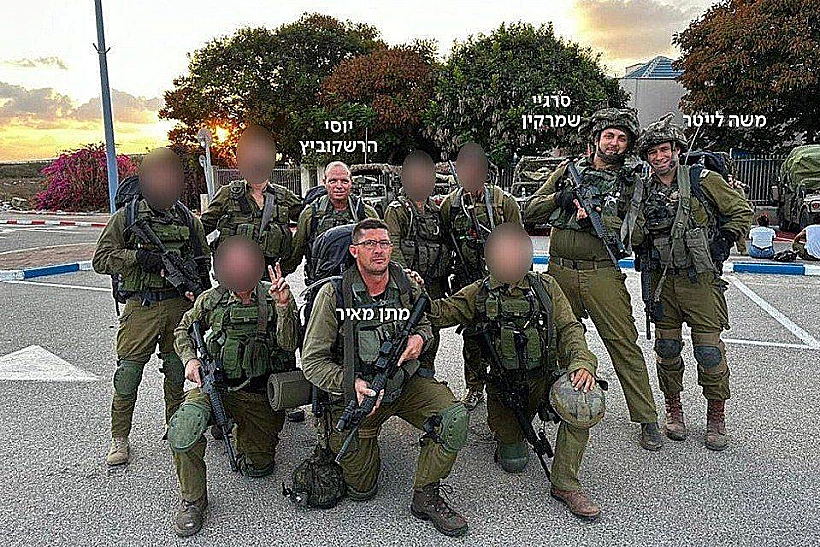 התמונה האחרונה של ארבעת לוחמי חטיבה 551 שנפלו בעזה