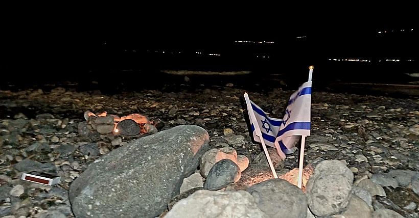טקס הדלקת נרות לשחרור החטופים בכנרת