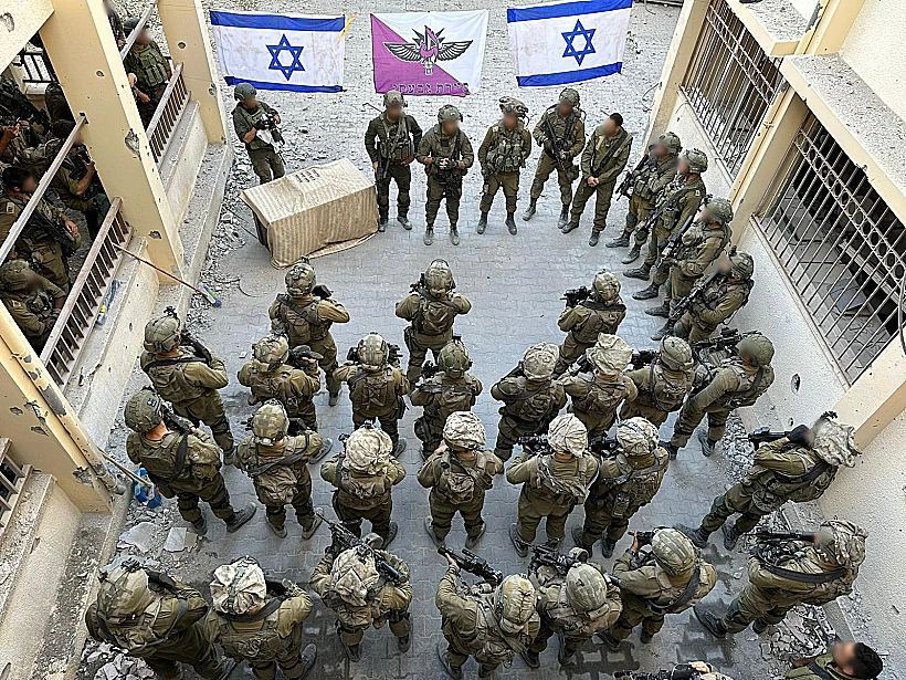 הלוחמים בטקס סיום המסלול רצועת עזה חרבות ברזל