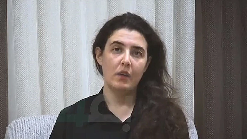 אליזבט צורקוב, מתוך הסרטון שפורסם מהשבי