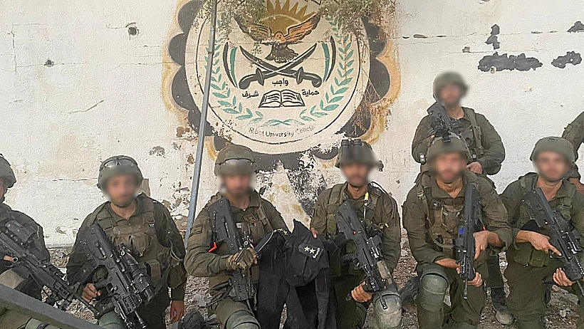 לוחמי גולני במכללה הבטחונית של חמאס רצועת עזה חרבות ברזל