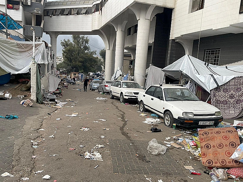 כוחות צה"ל פועלים בבית החולים שיפא ברצועה