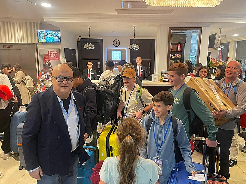 משלחת המעודדים מהעוטף במלון ליאונרדו בודפשט