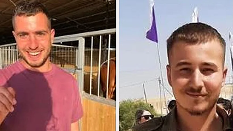 מימין: סמ"ר איליה סנקין, סרן במיל' ארנון משה אברהם בנבנסטי וספי