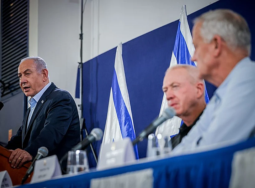 נתניהו, גלנט וגנץ