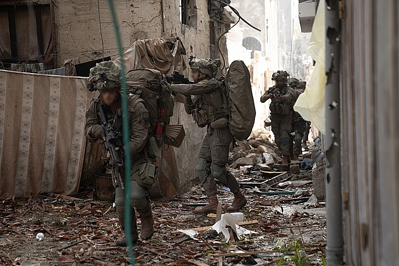 לוחמי יחידת אגוז בפשיטה במחנה שאטי בצפון רצועת עזה