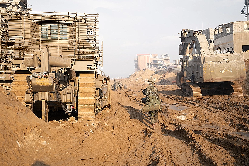 לוחמי יחידת אגוז בפשיטה במחנה שאטי בצפון רצועת עזה