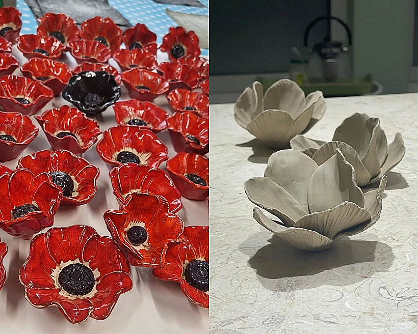 כלניות לפני הגשם