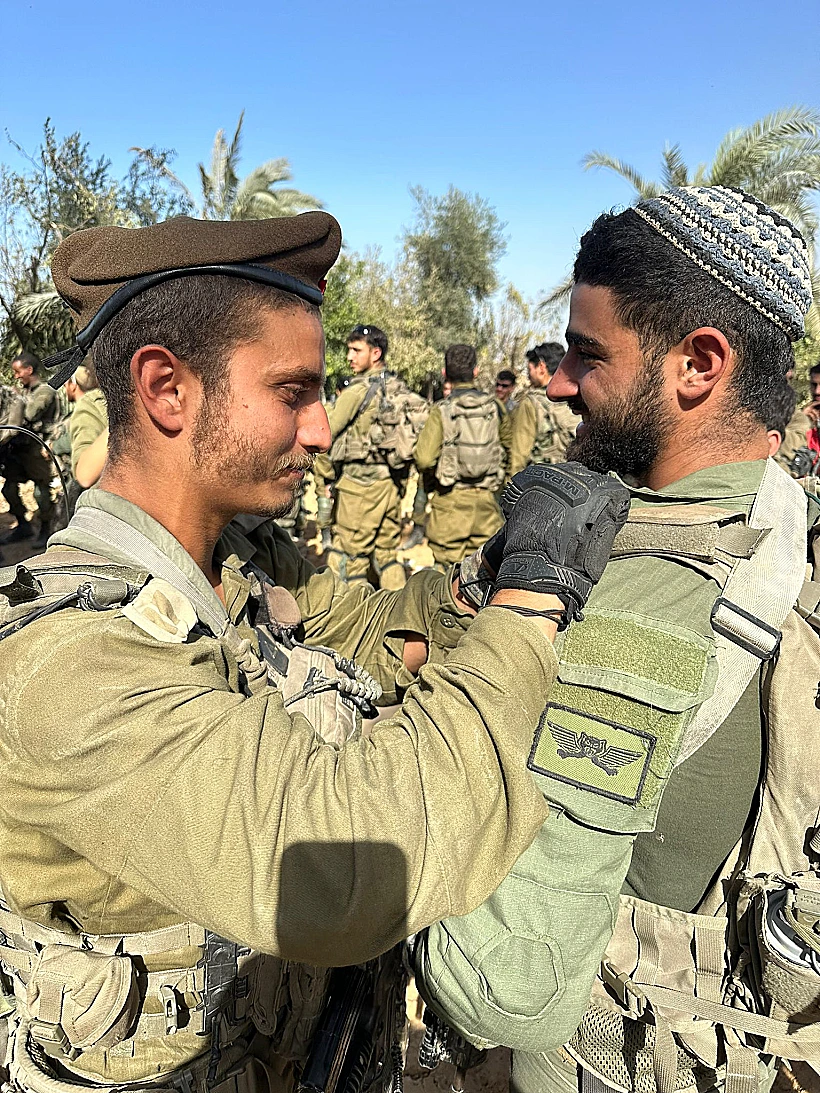 טקס סיום מסלול של סיירת גולני בתוך עזה