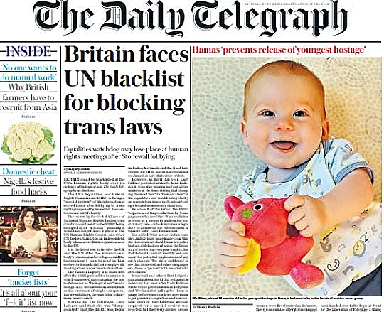 השער של "דיילי טלגרף