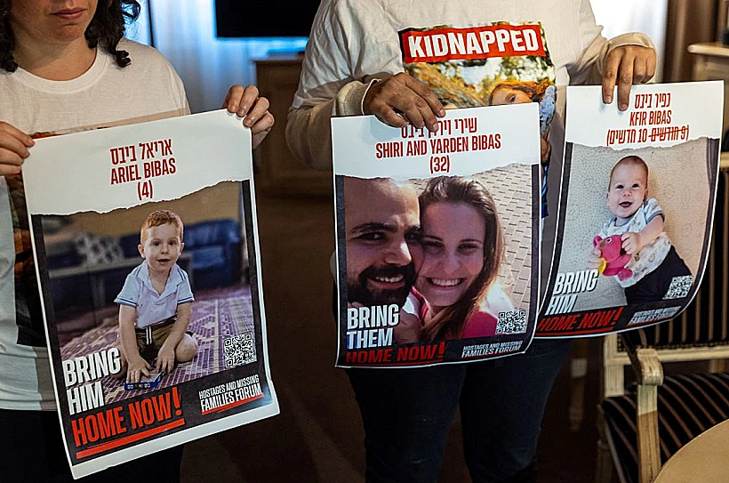 הפגנה למען החזרת משפחת ביבס משבי חמאס