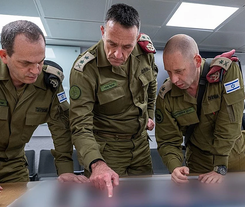 הרמטכ"ל הרצי הלוי בפיקוד הדרום עם פורום מטכ"ל