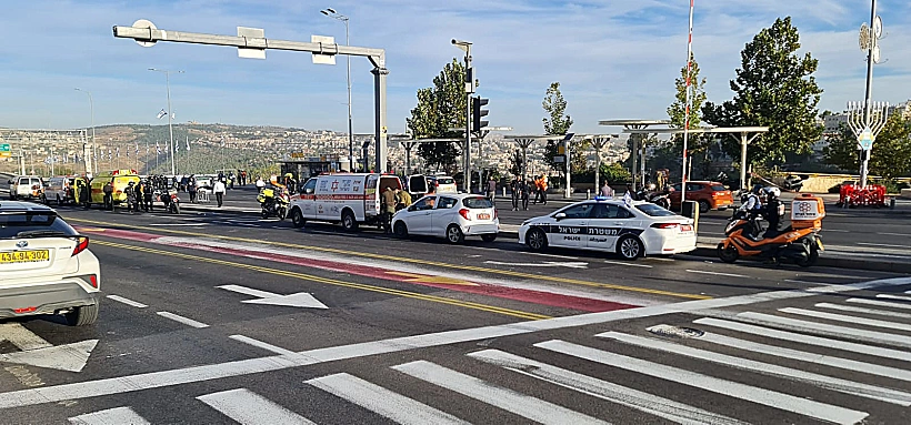 זירת הפיגוע בירושלים בה נורה למוות יובל קסטלמן