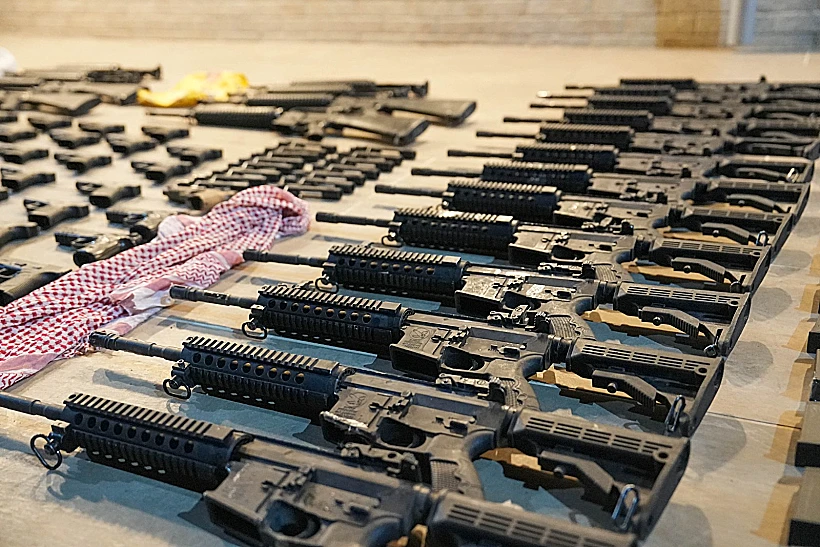 הנשקים שנתפסו בגבול ירדן