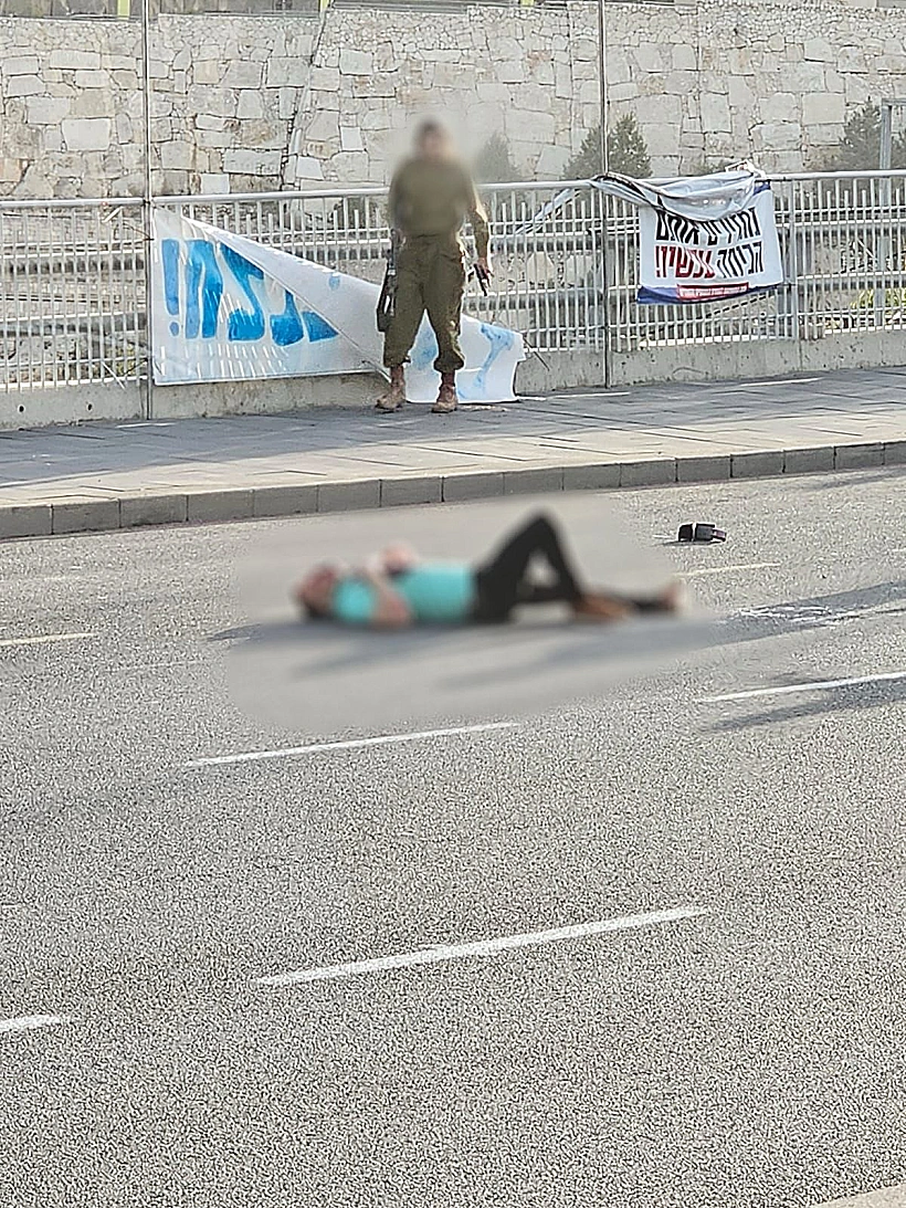 יובל קסטלמן לאחר שנורה