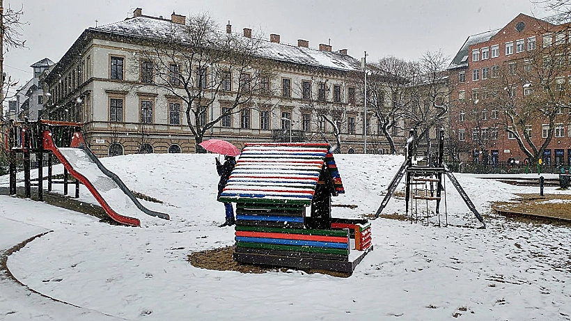 בודפשט מושלגת בחורף