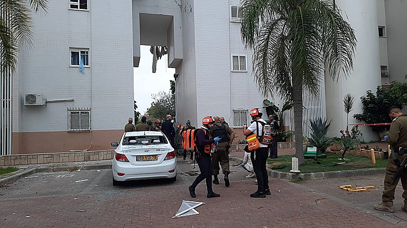 זירת הנפילה באשקלון