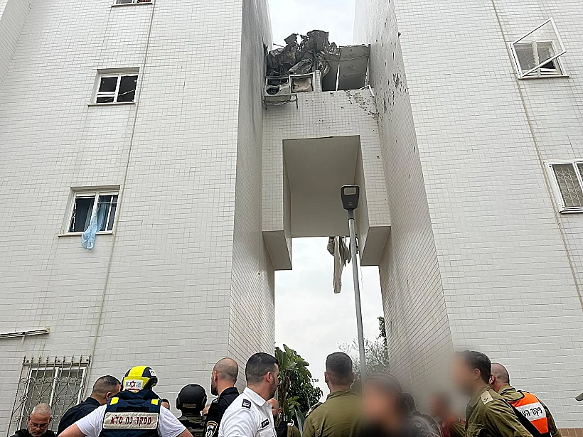 זירת הנפילה באשקלון