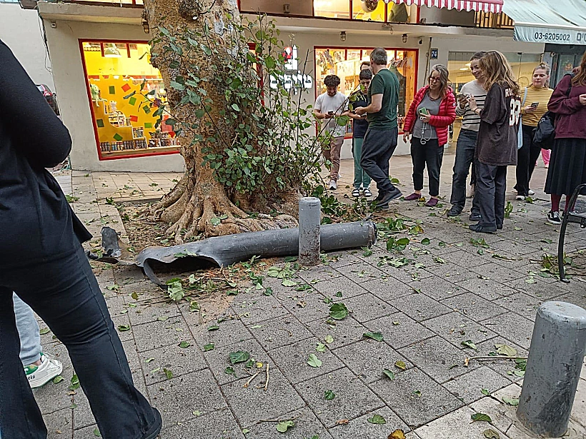 נפילות רקטות חרבות ברזל