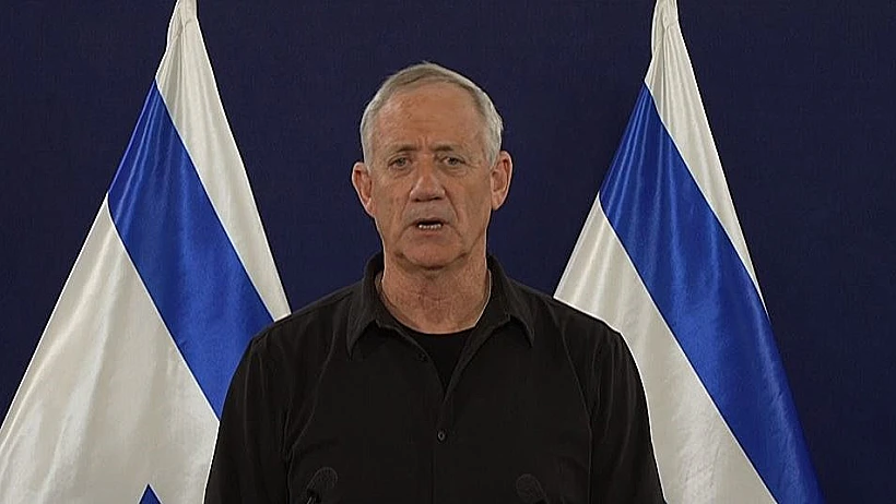 גנץ במסיבת העיתונאים