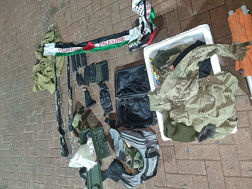 חרבות ברזל צה"ל ג'נין אמצעי הלחימה שהוחרמו ברחבי יהודה ושומרון נשק