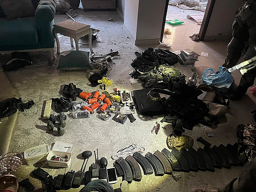 אמצעי הלחימה שאותרו בחמ״ל התצפית