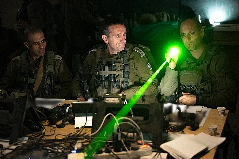 הרמטכ"ל בהערכת מצב בשג'אעיה מלחמת חרבות ברזל