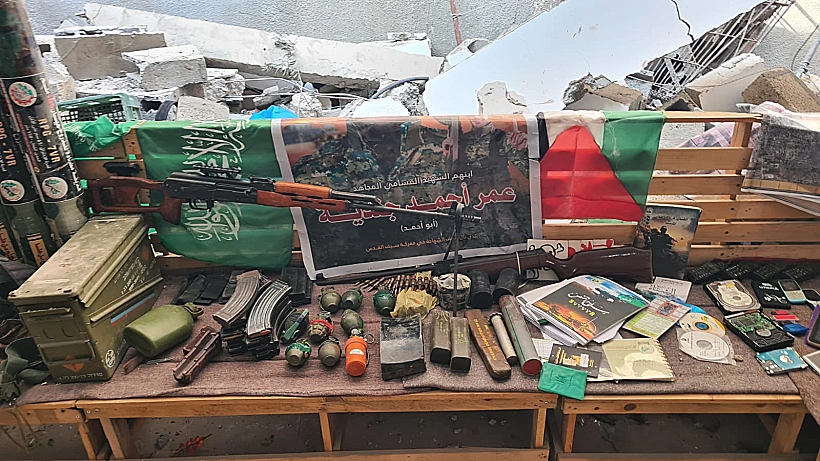 אמל"ח שאיתרו לוחמי הפלוגה של רב-סרן משה בר-און חרבות ברזל