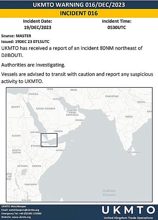 פרטי התקרית בים האדום שחוקרת בריטניה חות'ים