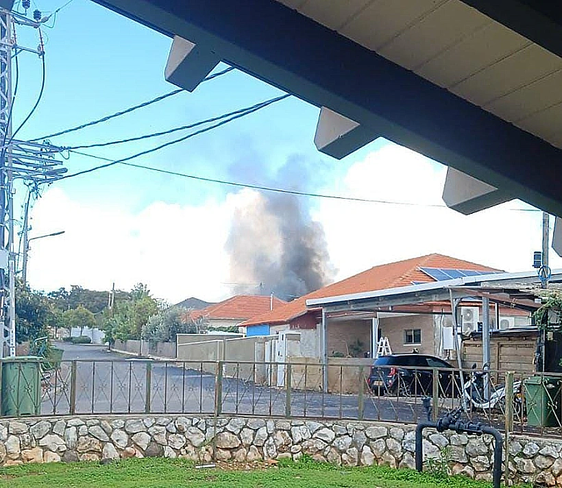 פגיעת טיל נ"ט באביבים