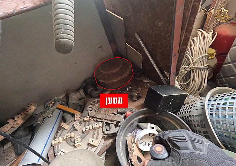 אמצעי לחימה שאותרו במרחב ח'רבת אחזעה