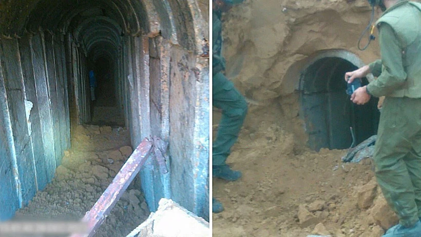 פירי מנהרות שאותרו במרחב ח'רבת אחזעה