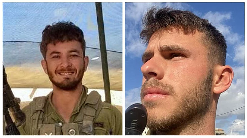 סרן הראל איתח (מימין) ורס"ר במיל' קונסטנטין סושקו