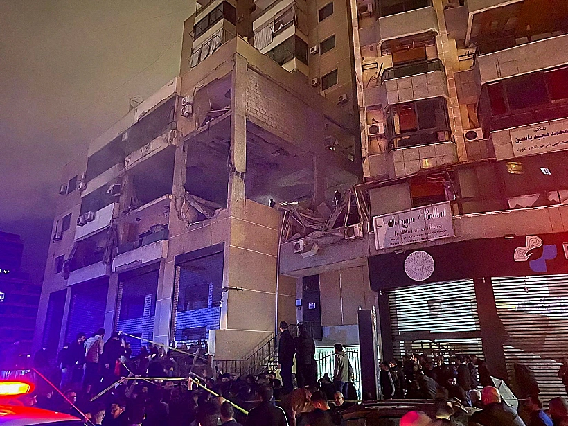 זירת התקיפה בביירות