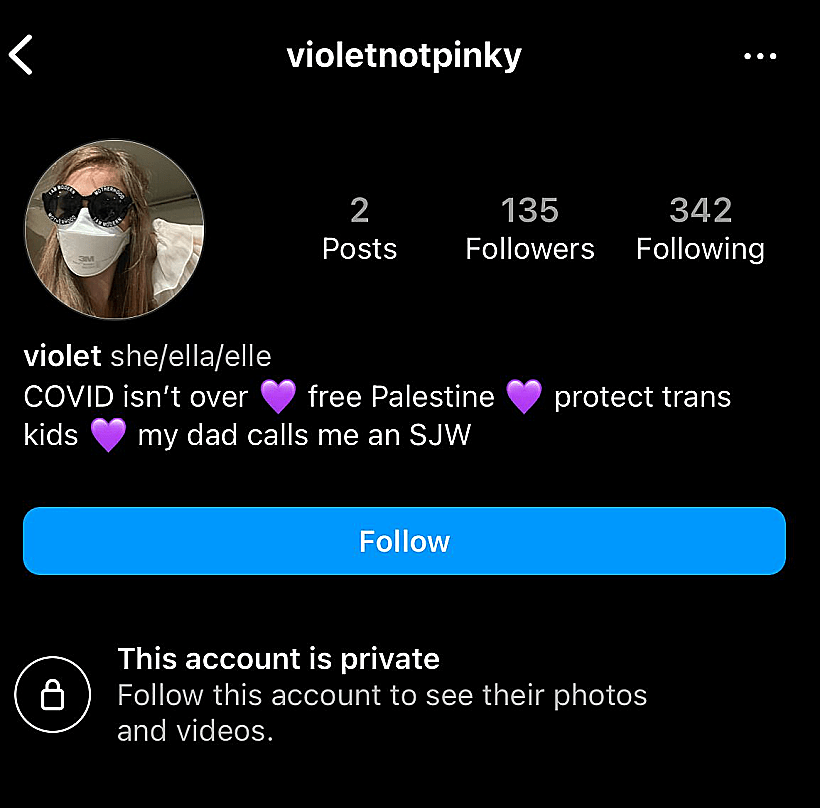 חשבון האינסטגרם של ויולא