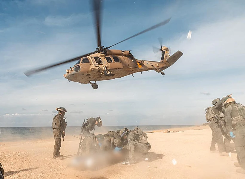 חרבות ברזל צה"ל פעילות לוחמי יחידה 669 בלב עזה