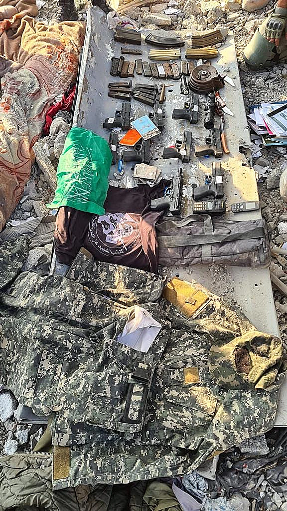 אמצעי הלחימה שאיתרו הכוחות שכונת המגדלים רצועת עזה