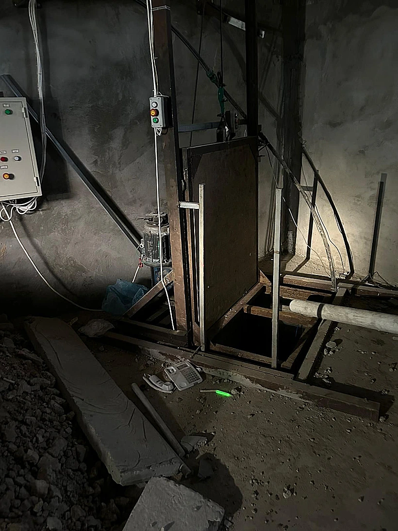 מעלית תת קרקעית עזה חמאס חרבות ברזל