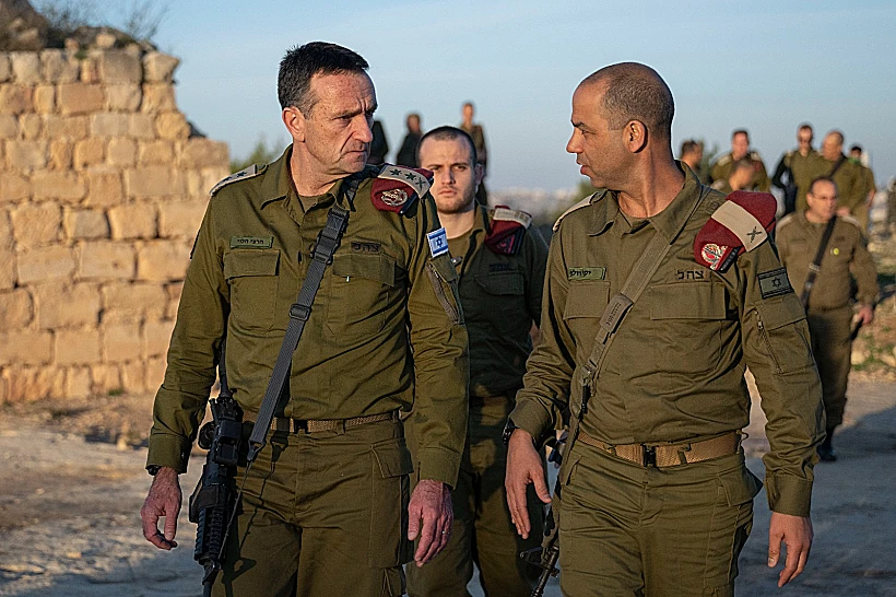 הרמטכ"ל הרצי הלוי באוגדת יהודה ושומרון