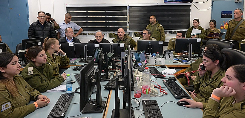 ראש הממשלה בנימין נתניהו ושר הכלכלה ניר ברקת ביקרו היום בחטיבת "חירם